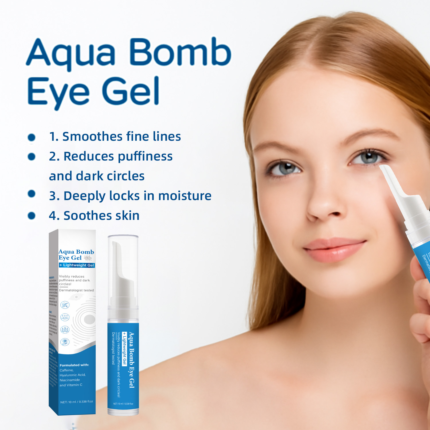 Caffeine Eye Serum - Aqua Cooling Eye Gel Caffeine &
