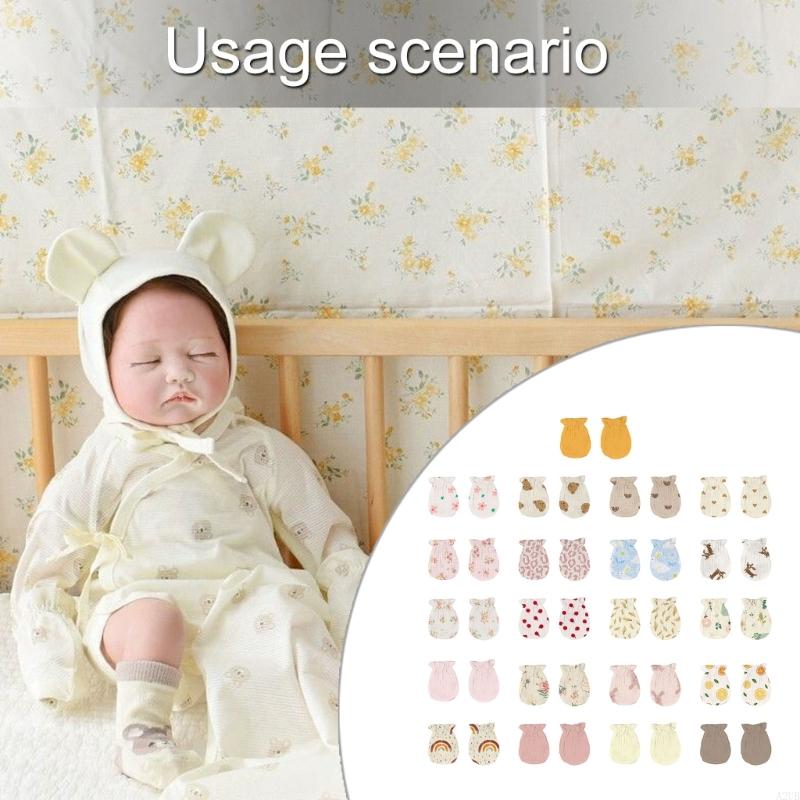 1 Pair Newborns Cotton Mittens - Skincare Newborn review and price