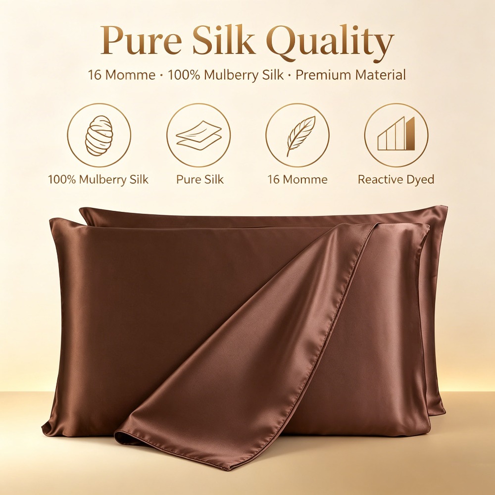 16 Momme Mulberry Silk Pillow  - Skincare Queen review and price