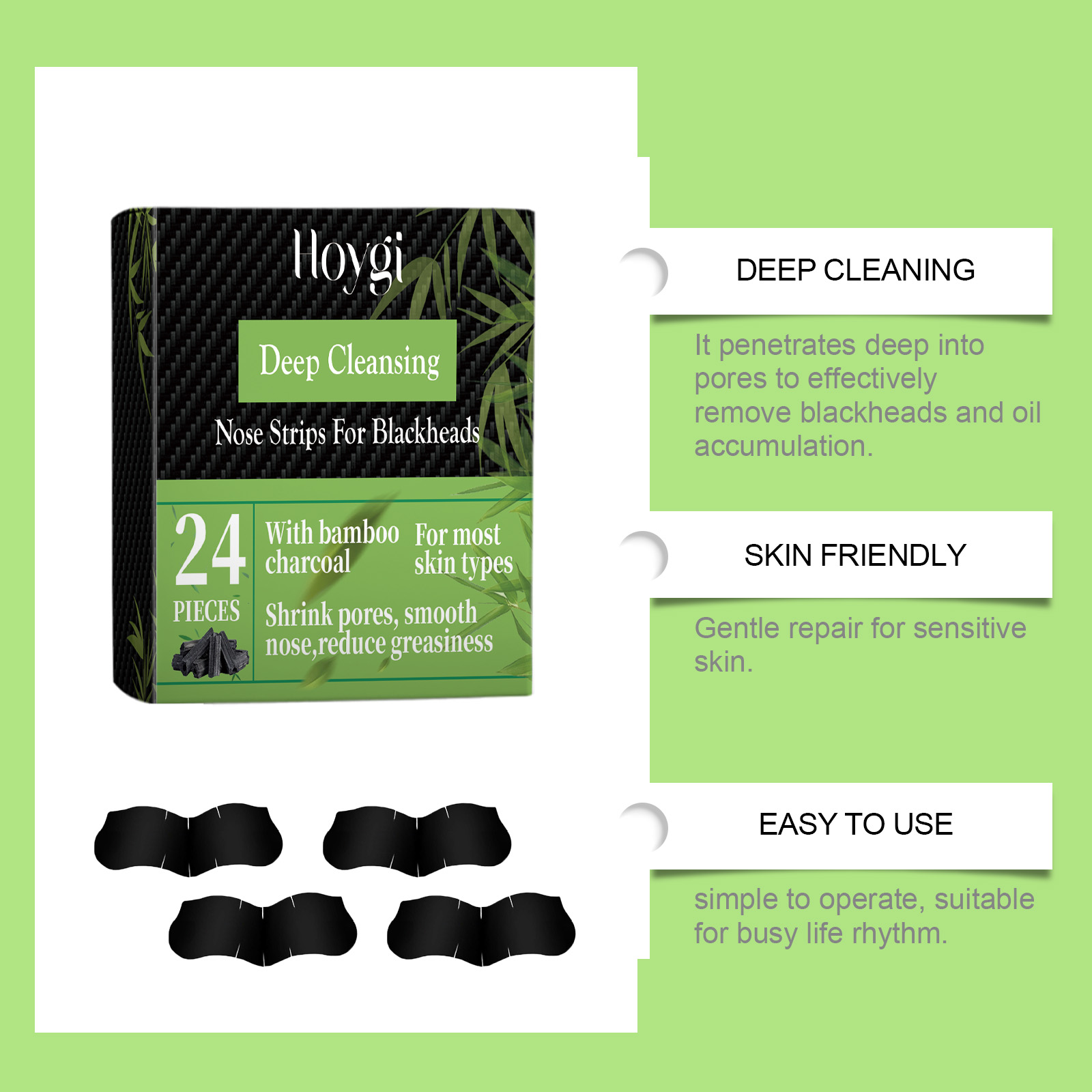 Bamboo Charcoal Nose Strips fo - Skincare Collagen review and price