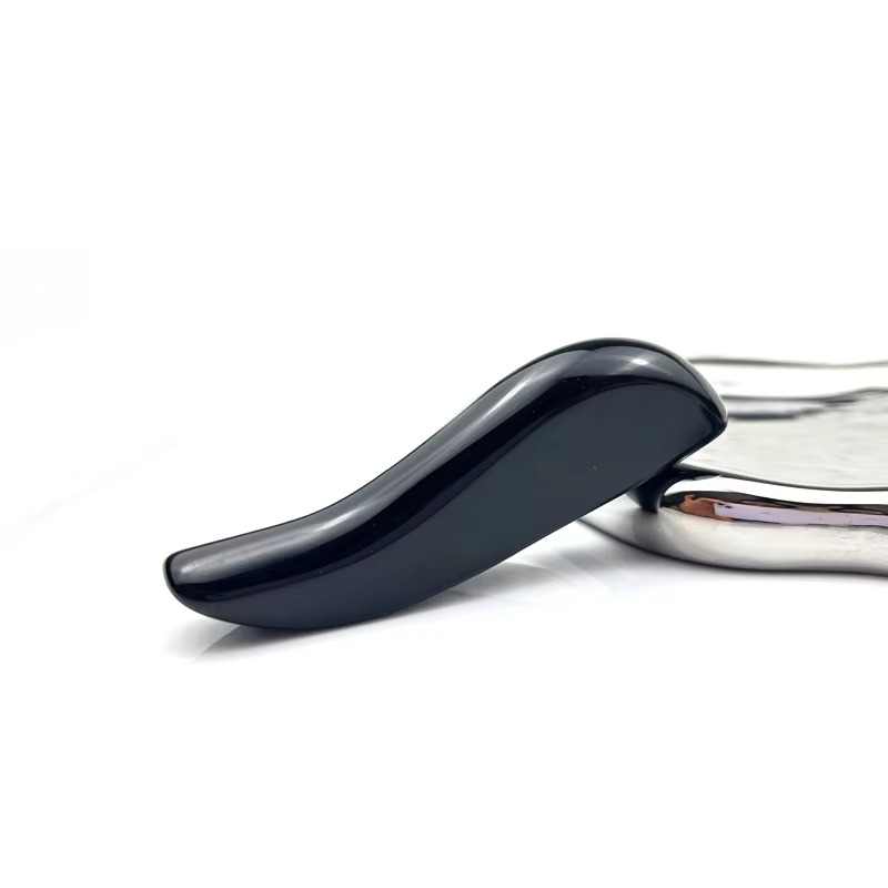 Obsidian Gua Sha Tool Curved Q - Skincare Queen review and price