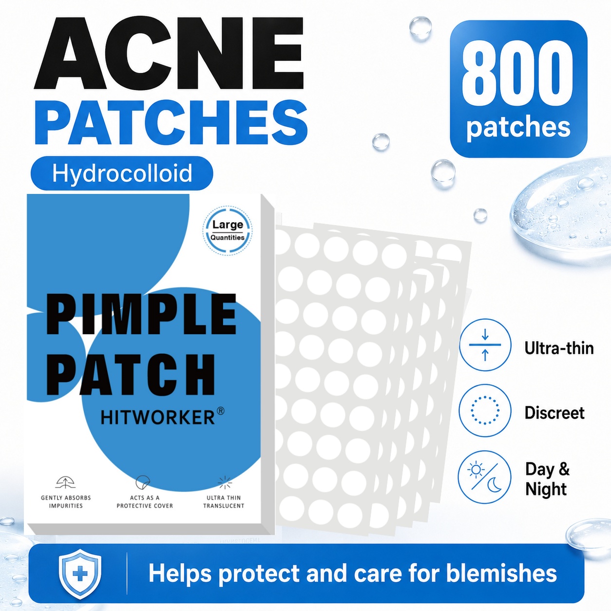 800Pcs Hydrocolloid Acne Pimpl - Skincare China review and price