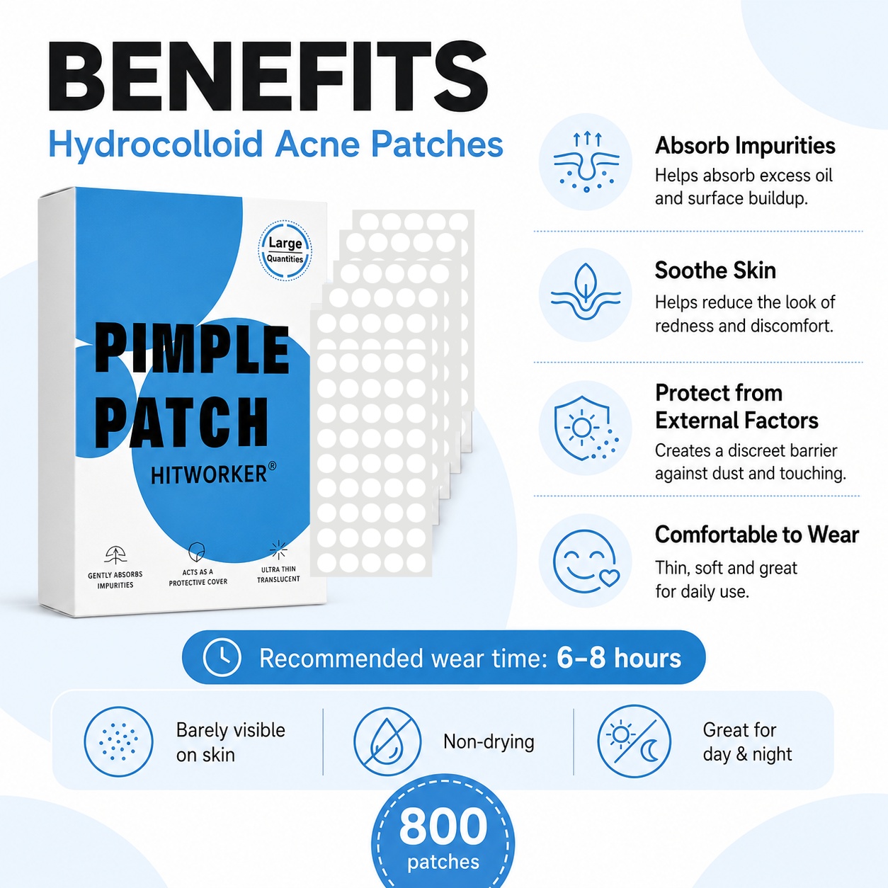 800Pcs Hydrocolloid Acne Pimpl - Skincare China review and price