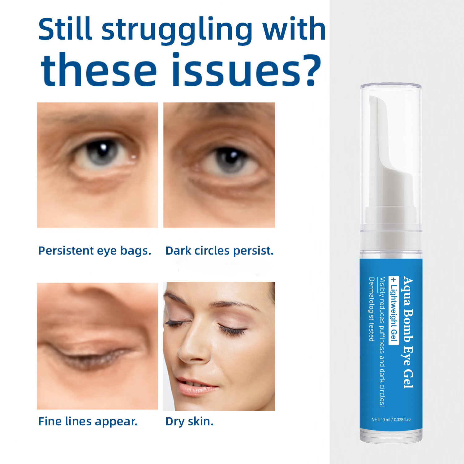 Aqua Cooling Eye Gel Caffeine  - Caffeine Eye Serum review and price